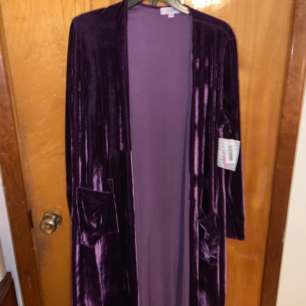 Lularoe velvet purple Sarah